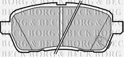 BORG & BECK bbp2182 -  Комплект тормозных колодок, дисковый тормоз